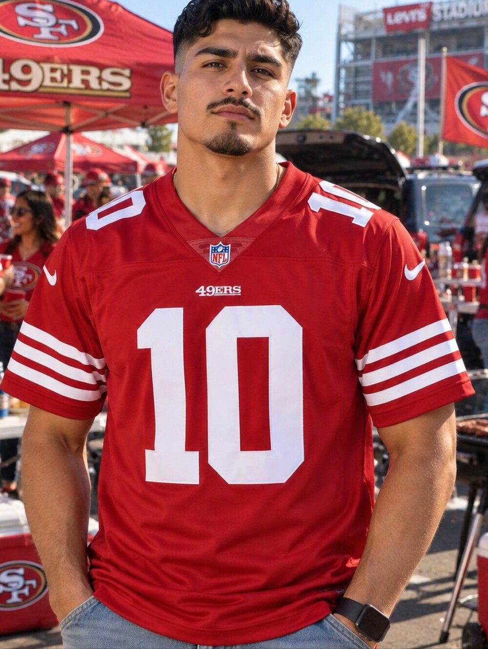 Nike San Francisco 49ers Jimmy Garoppolo “On Field” Dri-FIT Jersey, Men’s XL.
